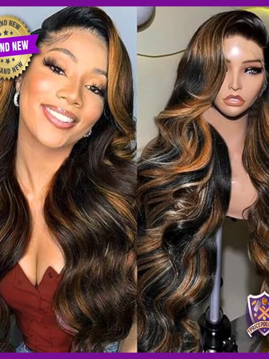 Human Hair Lace Front Wig 20 Inch Body Wave 180 Density Glueless main image 5